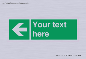 Custom Arrow Left Sign